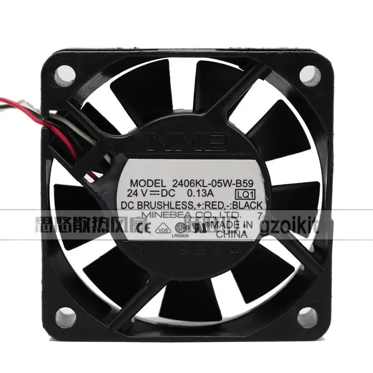 

NMB 2406KL-05W-B59 LQ1 6015 24V 0.13A CNC Fanuc Cooling Fan 60x60x15mm Cooler