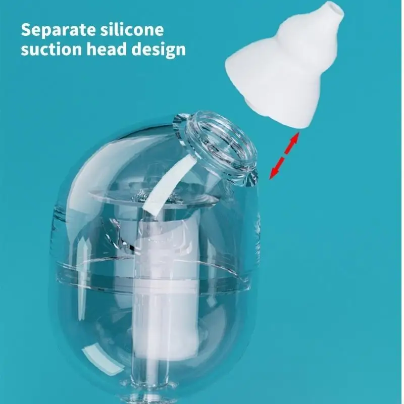 

54DF Quiet Operate Baby Nasal Aspirator with 9 Suction Strengths Ergonomic Designs Infant Nasal Aspirator with 9 Intensity