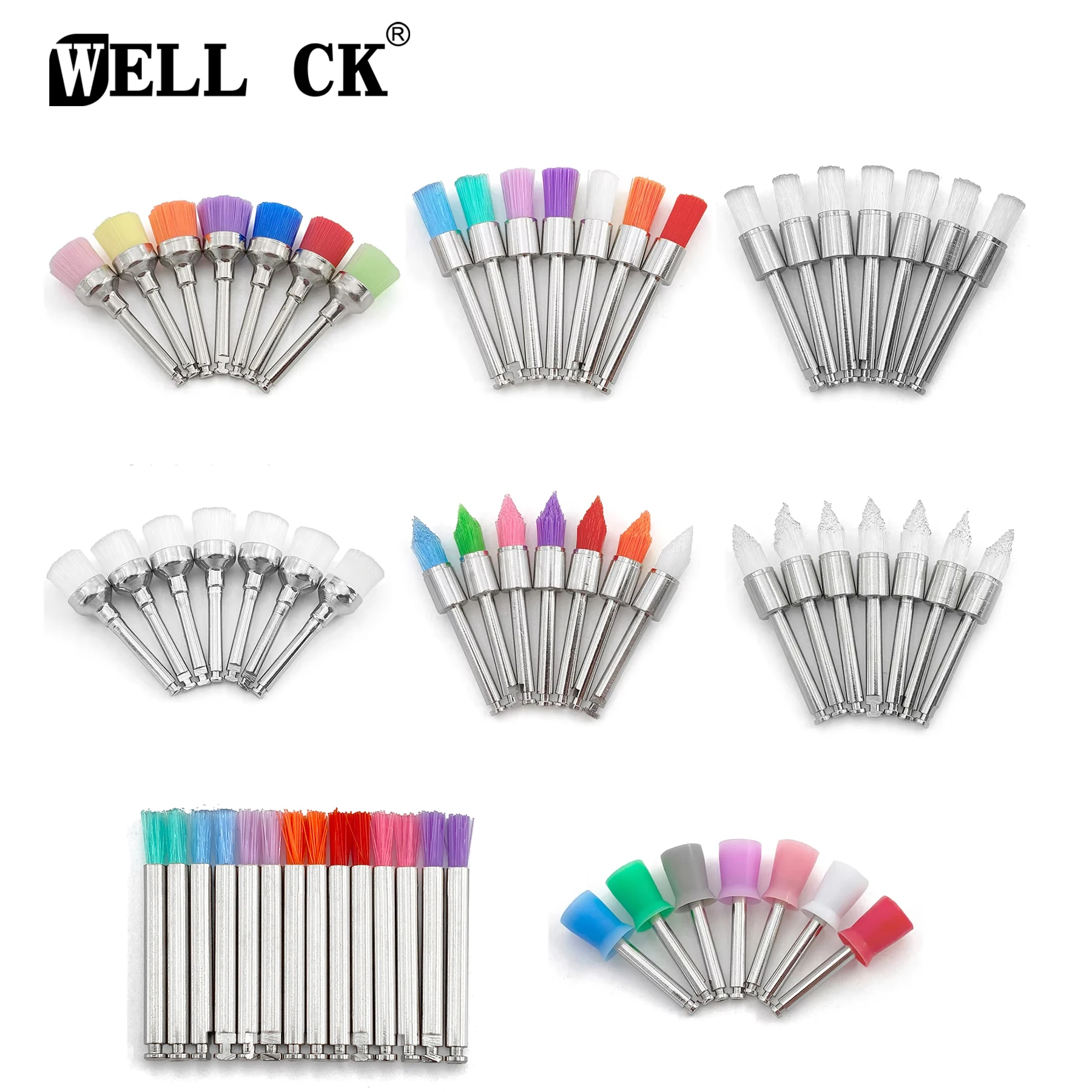 使い捨て歯科用研磨ブラシ,歯のホワイトニングツール,ボウル型研磨機,汚れの除去に使用される予防,50個