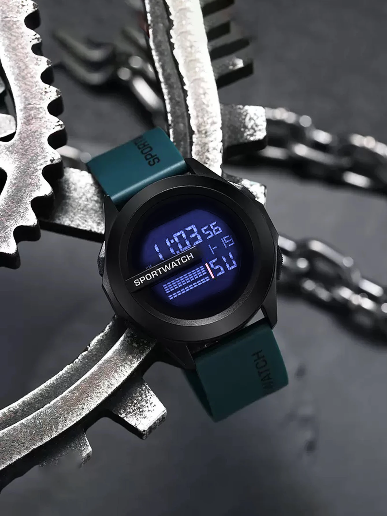 Unisex Electronic Watch with Alarm Clock and Stopwatch Function, Luminous Casual Sports Watch