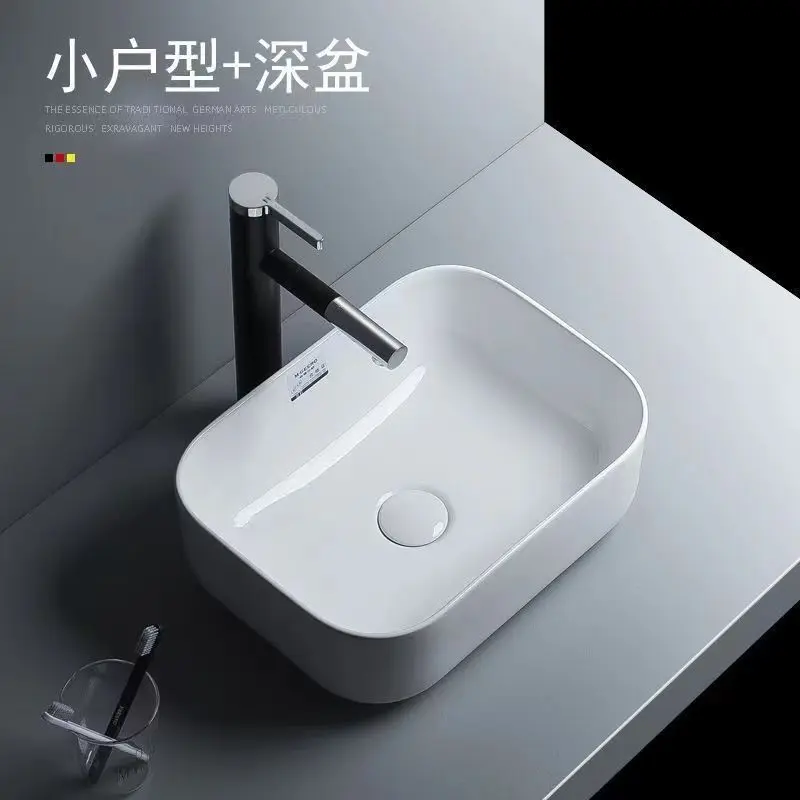 Pedestal basin balcony basin ceramic washbasin pan Single basin toilet basin household basin project