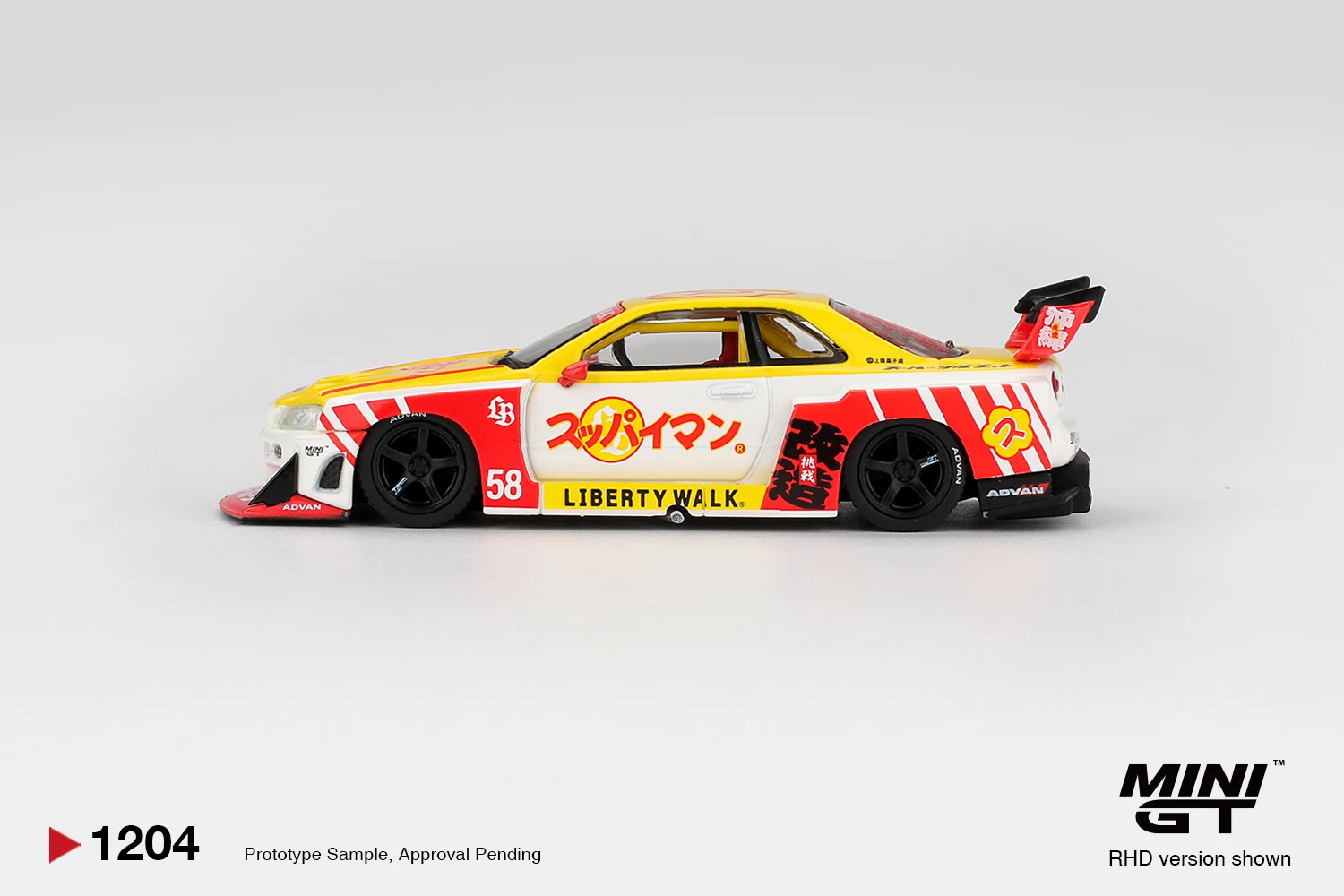 MINIGT 1/64 LB-ER34 Super Silhouette SKYLINE Suppaiman Okinawa