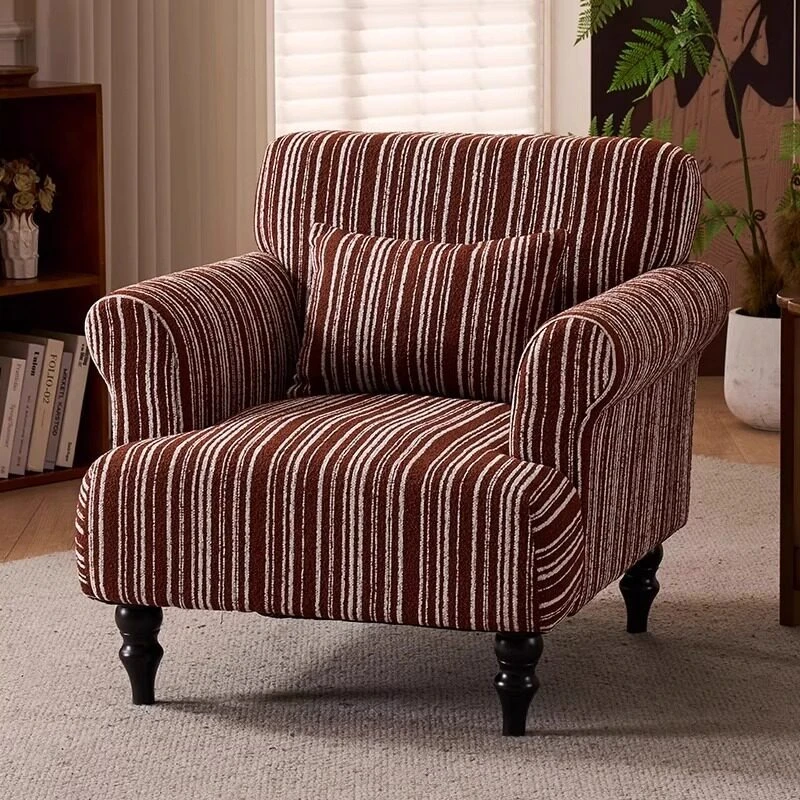 French retro living room chairs single small antique living room sofa chair apartment casual sillas para salón home furniture