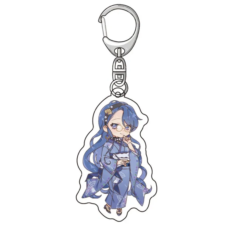 Anime Mermaid Melody Pichi Pichi Pitch  Cute Acrylic Keychain Cartoon Figure Nanami Rina Toin Hanon Hosho Pendant Gift 6cm