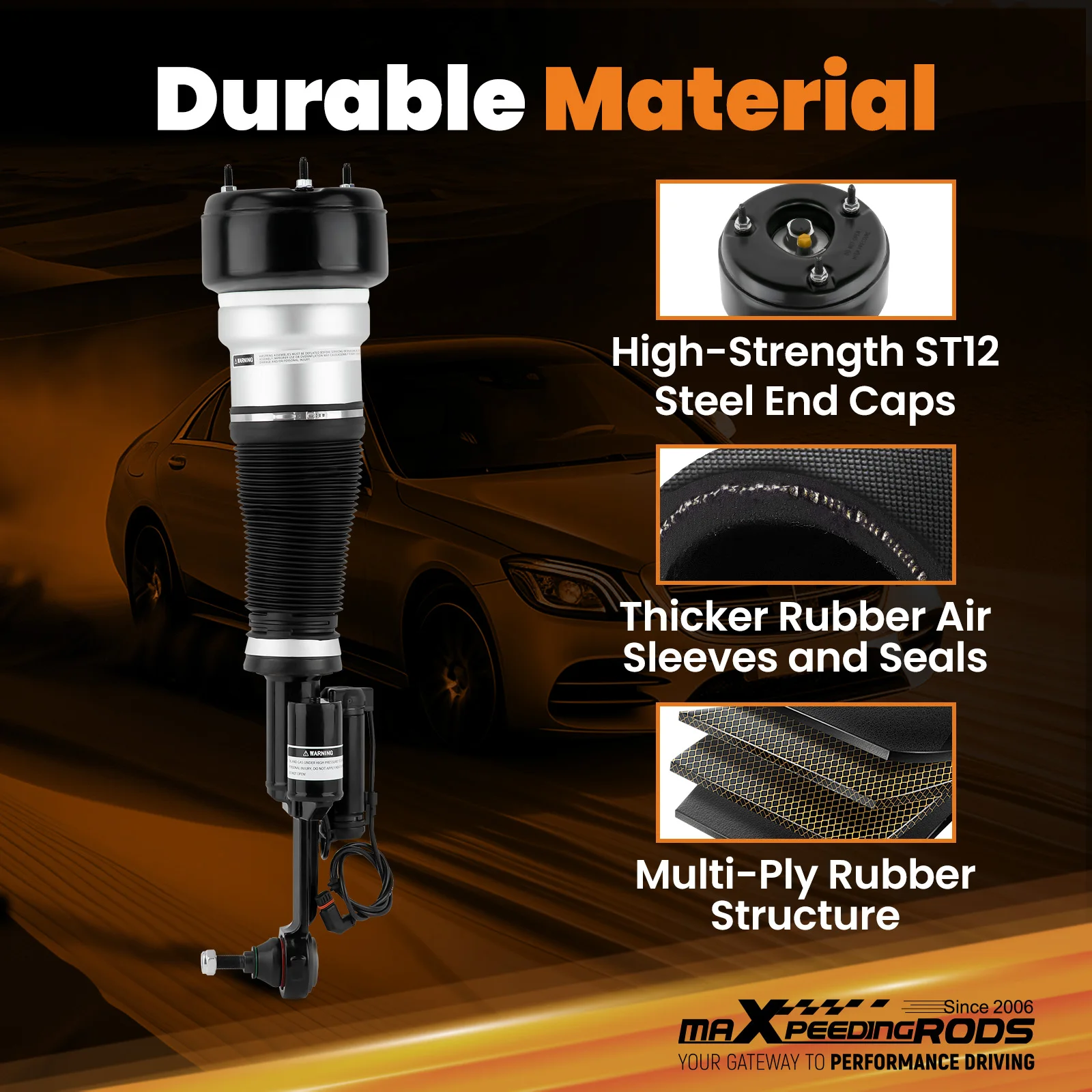 โช้คอัพถุงลมหน้าซ้ายสำหรับรถเมอร์เซเดส 4MATIC W221