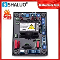 Panel de Control estabilizador regulador de voltaje automático AS440 AVR rojo Compatible con piezas de alternador sin escobillas de generador Stamford
