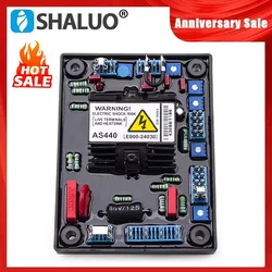 Red AS440 AVR Automatic Voltage Regulator Stabilizer Control Panel Compatible With Generator Brushless Alternator Parts