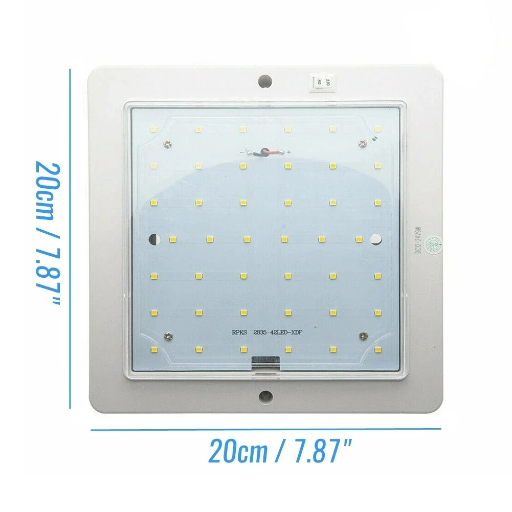 Interior do teto lâmpada LED para carro, luz de teto, luz de cúpula, Motor Homes, caminhões, caravanas, ônibus, barcos, autocaravanas, RV, 9W, 12V,