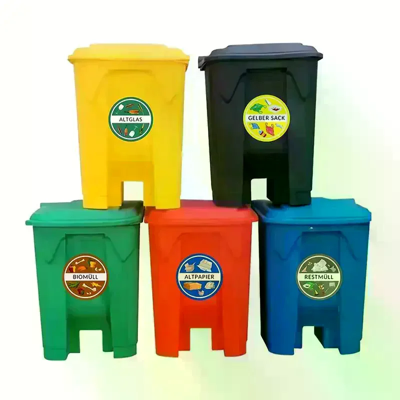 Autocollant pour poubelle de recyclage, pour une classification facile des déchets, imperméable, adapté aux communautés, aux écoles, aux familles, aux bureaux