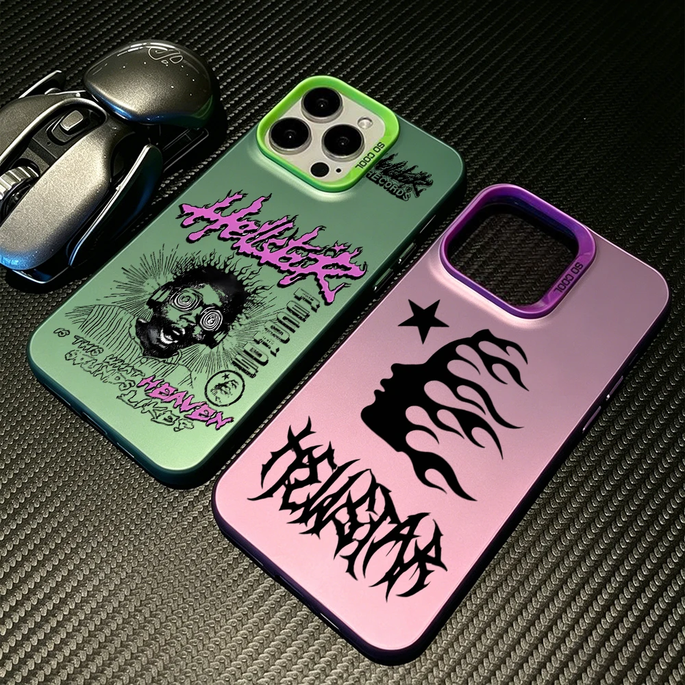 H-HellstarS Fashion Logo Phone Case for Samsung Galaxy S26 S25 Edge S24 S23 S22 S21 FE S20 Ultra Plus 5G Colorful Silver Cover view 2