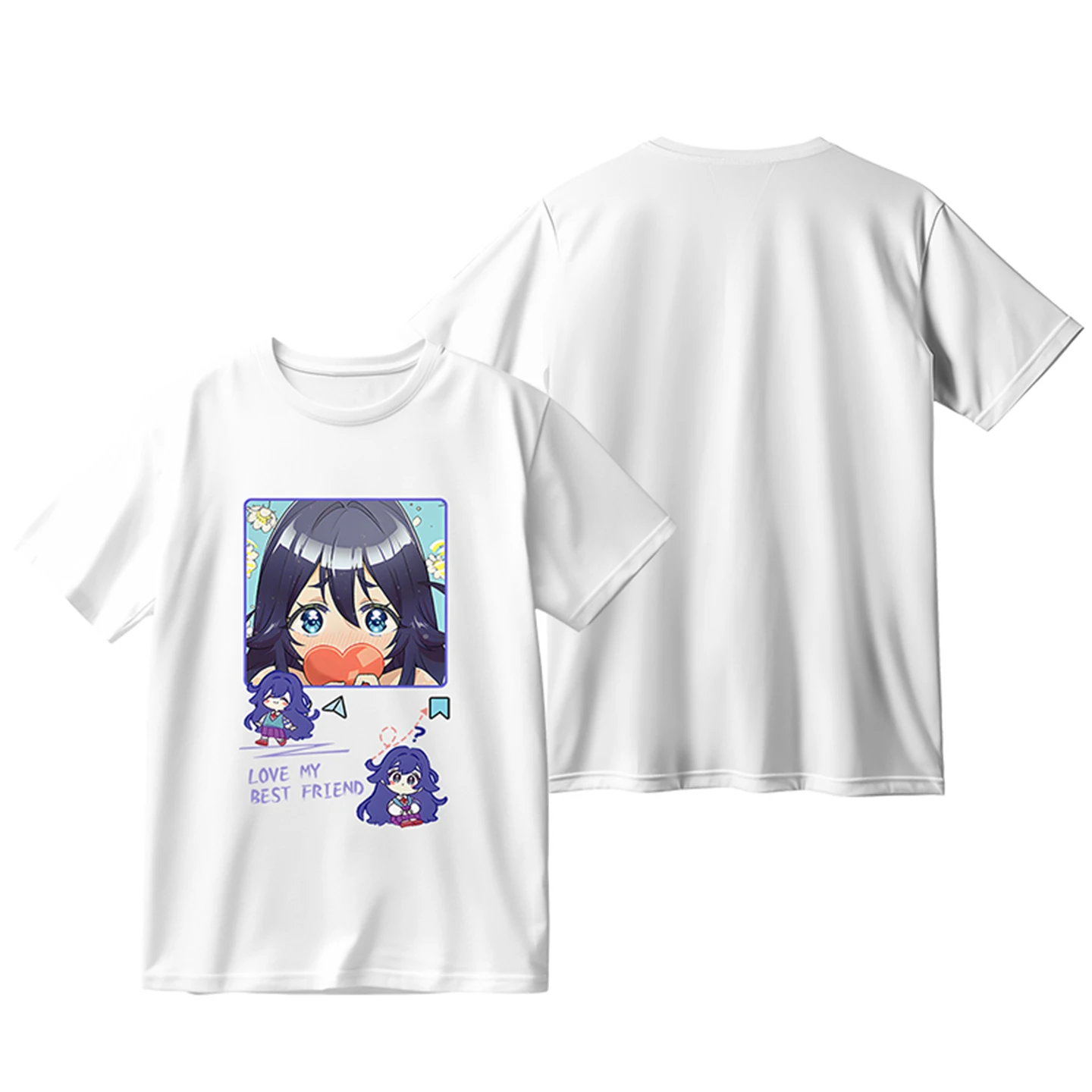 

Kimi no Koto ga Daidaidaidaidaisuki na 100-nin no Kanojo Аниме хлопковые футболки с короткими рукавами