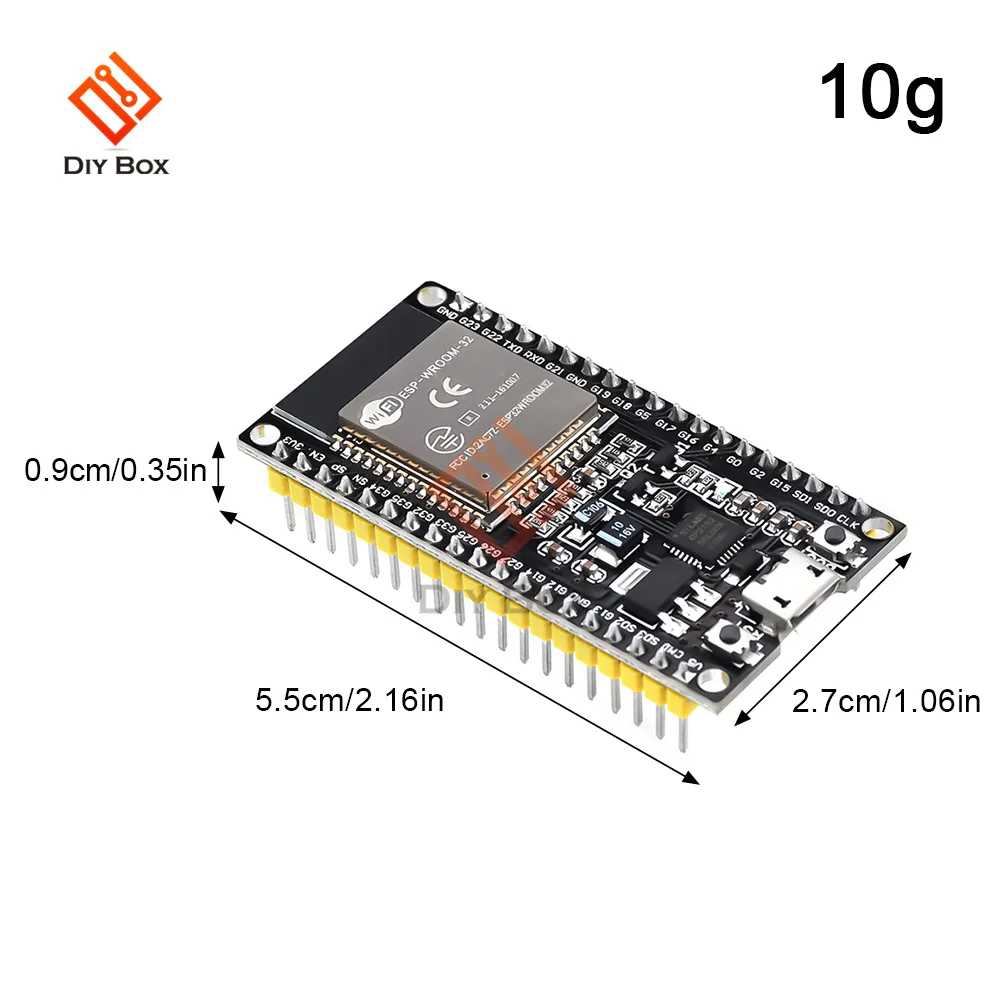 ESP32 ESP-WROOM-32 Wifi Bluetooth Development Board Audio Module Draadloze Wifi Bluetooth Module Dual Core Cpu CP2102 Diy Kit