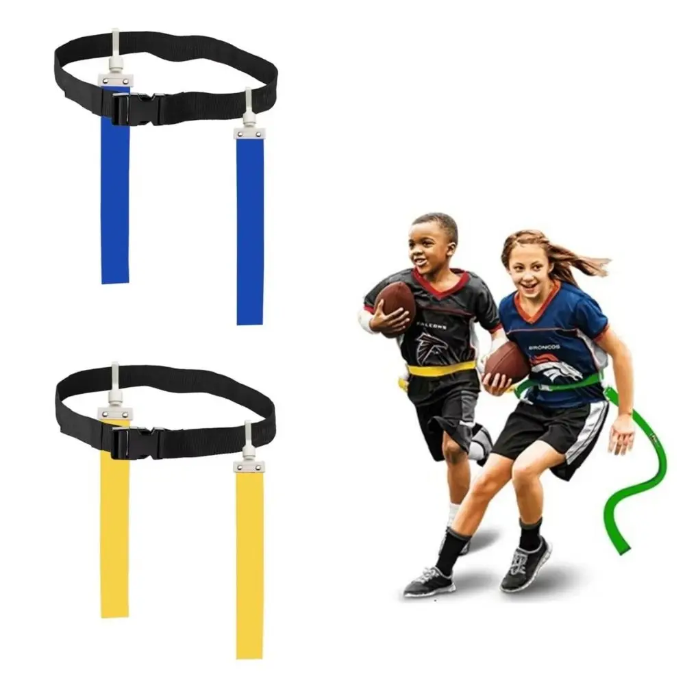 Adjustable American Football Flag Durable Universal Fit Football Training Belt Bright Color Versatile Football Flag Strap