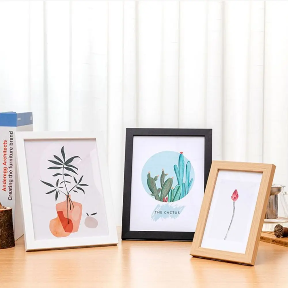 New Wooden Photo Frame 6inch Wall Hanging Picture Frame Stand 8inch 10inch Draw Frame Commemorative