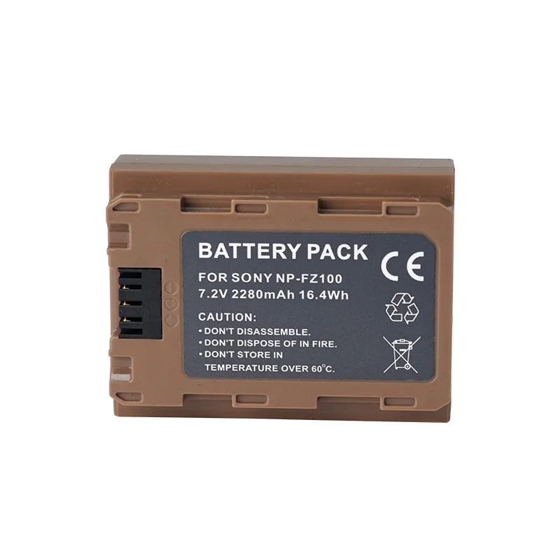 Wholesale NP-FZ100 2280mah Replacement Battery with Type-C Charging Port for Sony A7RIII A7R3 A7C A9 A7R4 A7M4 A7S3 A9M2 Cell