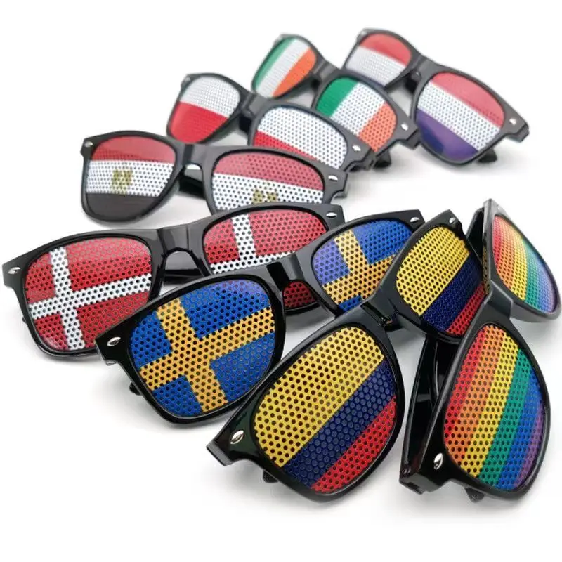 2022 Qatar World Cup 32 national flag sunglasses cheer props sunglasses gift