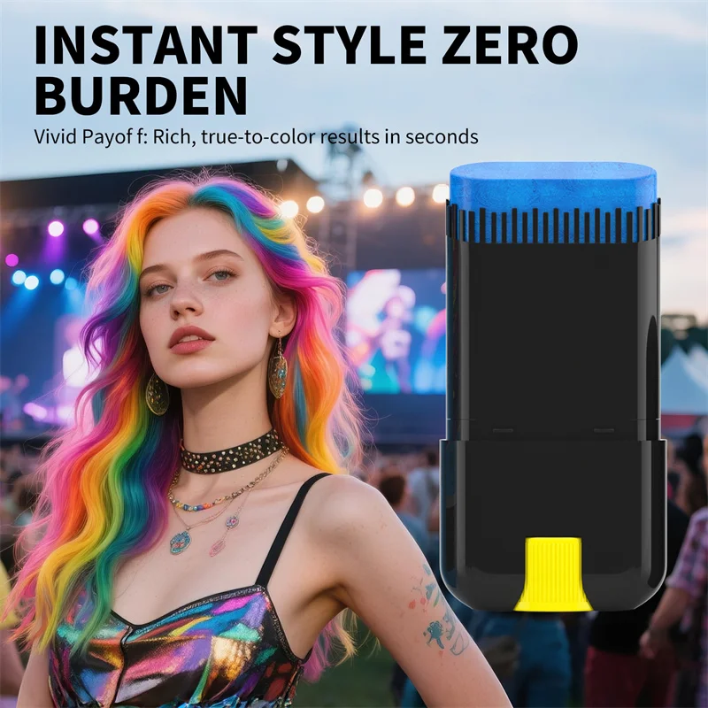 

8 Colors Hair Color Stick DIY Temporary Hair Color Chalk Instant Natural Hairstyle Disposable Hair Dyeing Pen Hair Beauty Tool
