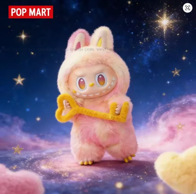 

POPMART Labubu Mystery Box — милый плюшевый кулон The Monsters, ограниченный коллекционный подарок