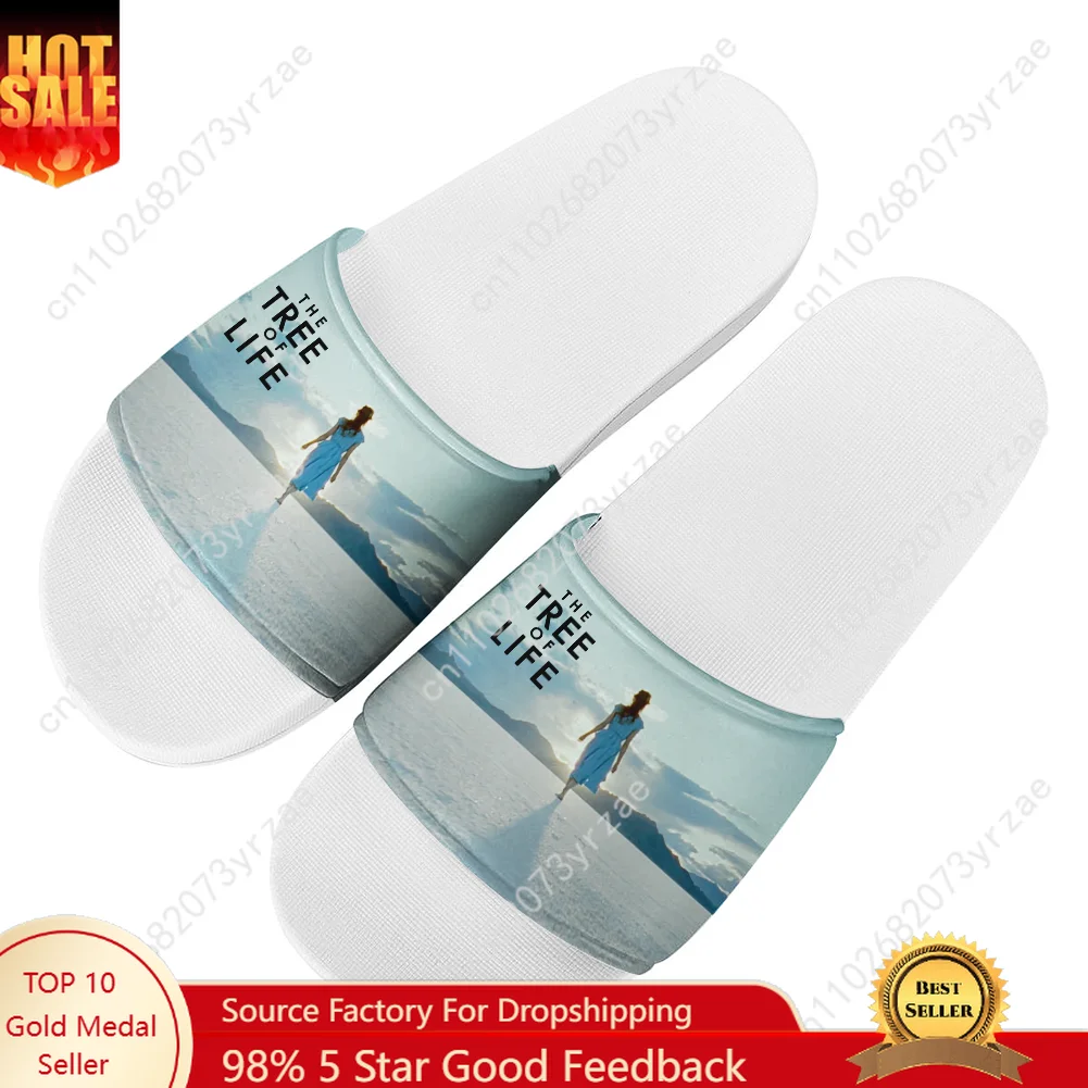 생명의 나무 샌들 홈 슬리퍼 워터 슈즈 남성 여성 십대 패션 욕실 해변 수영장 신발 맞춤 슬리퍼