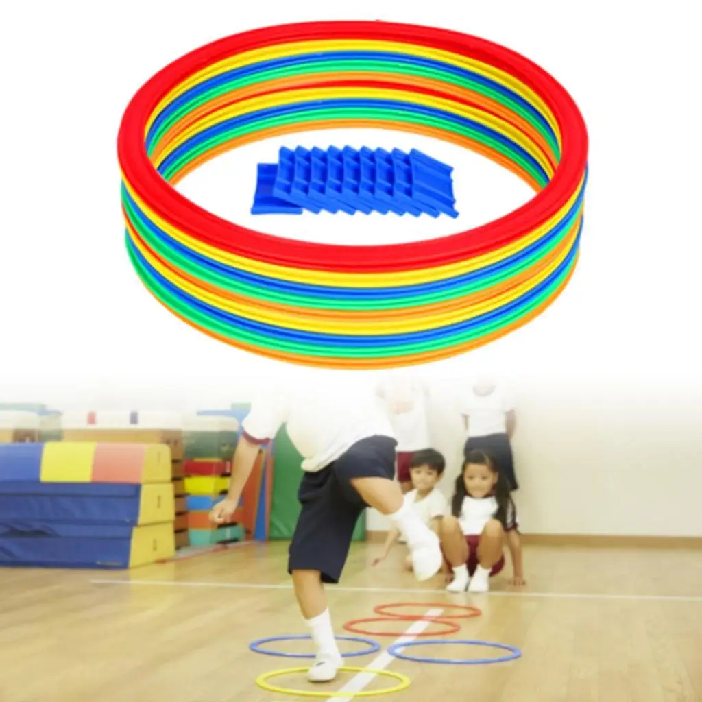 Hopscotch Rings Game with Connectors Hopscotch for Outdoor Indoor School Kid