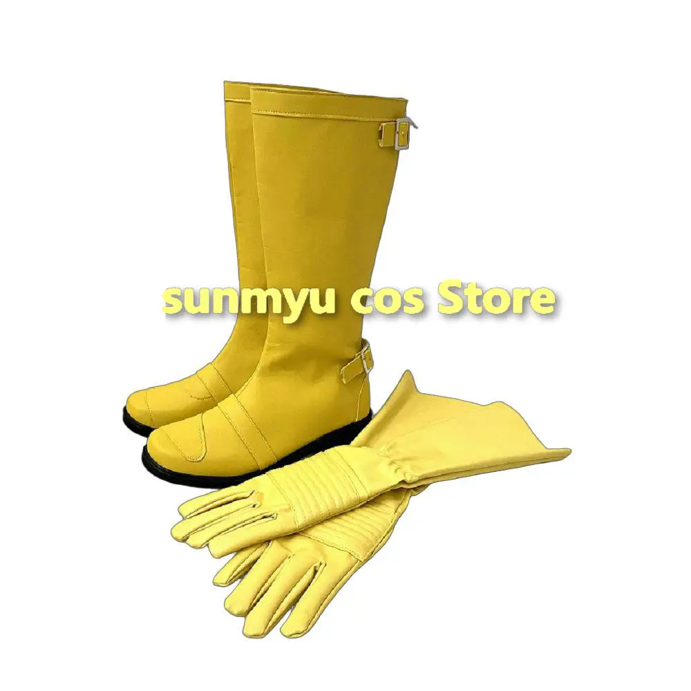 

Kamen Shocker Обувь для косплея Shocker Rider Желтые ботинки Желтые перчатки Косплей