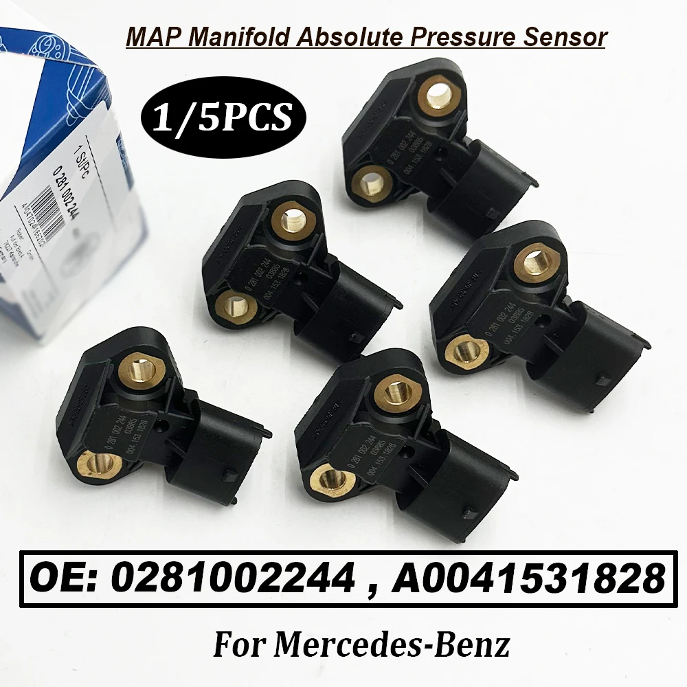 1/5PCS High Quality 0281002244 0281002245 Intake Pressure MAP Sensor 0041531828 A0041531928 For Mercedes Benz Atego Axor Actros