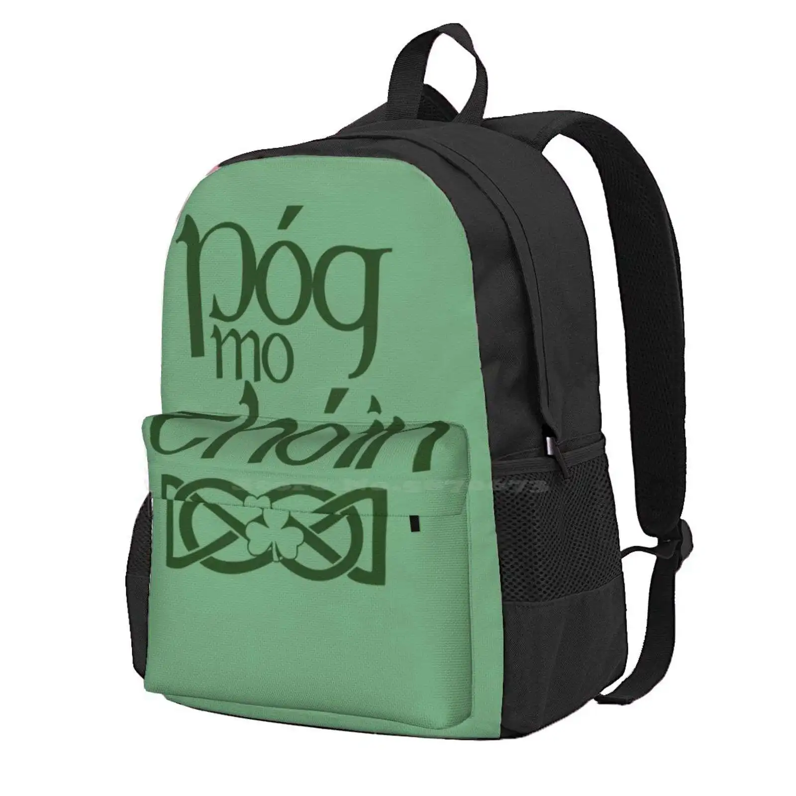 Pog Mo Thoin (Kiss My Ass) Hot Sale Schoolbag Backpack Fashion Bags Saint Patricks Day St Paddys Day Funny Day Funny Irish