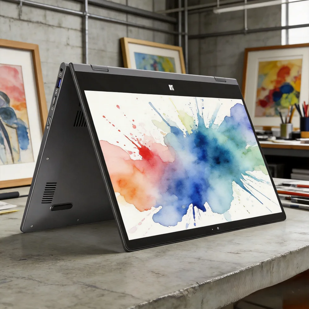 Versatile 14" YOGA Mini 2-in-1 Convertible Laptop Intel N95 Processor, 12GB + 1TB, 2.5K Full Touch Display, 360° Flip Design