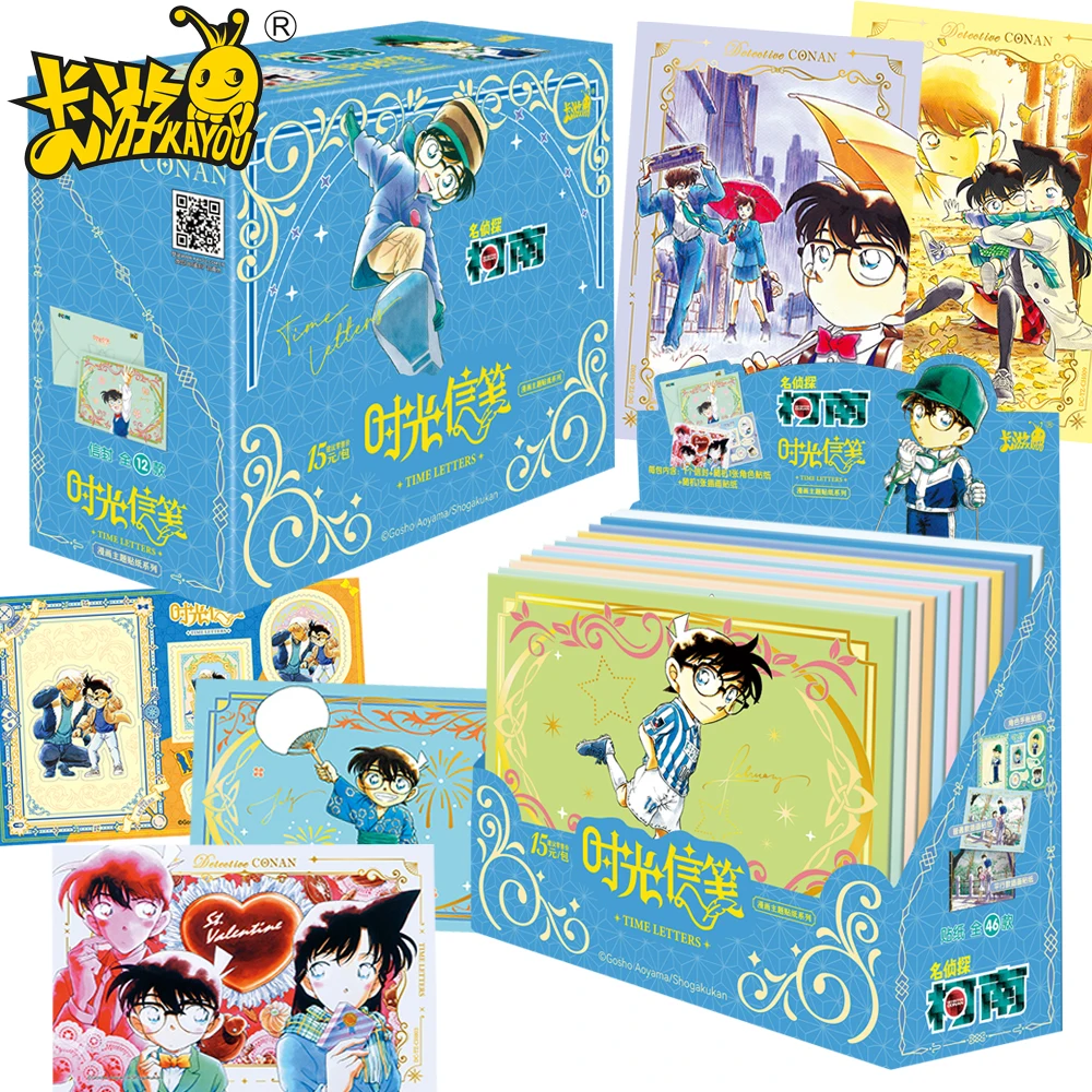 

KAYOU оригинальные коллекционные карты детектива Конана для мальчиков и девочек, аниме главный герой, креативные наклейки для хобби, карты, периферийные устройства, подарки