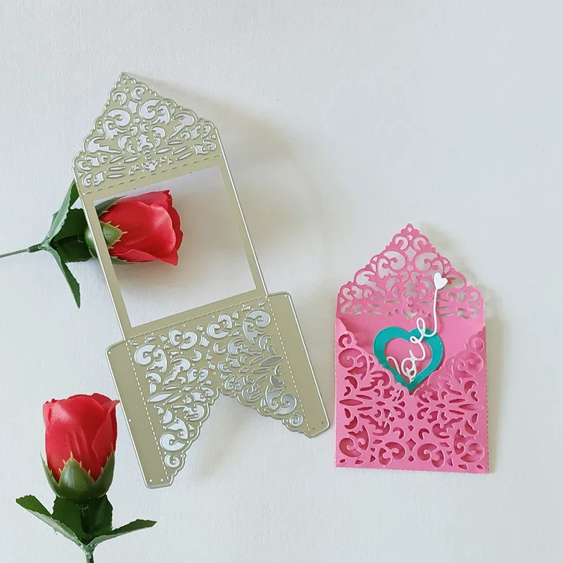 Flower Lace Border Metal Cutting Dies for Making Scrapbooking DIY Album Paper Embossing Cards Decorative Crafts Knife Mould