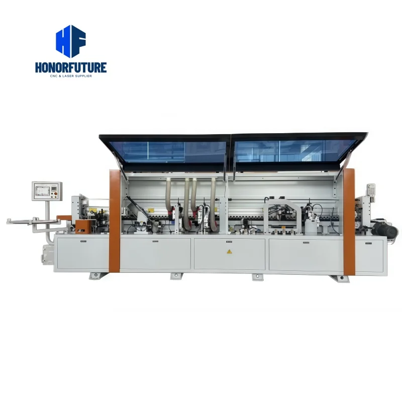 High Efficiency Double Triming Automatic Edge Banding Machine Strip Glue Bander Scraping Buffing Straight Multi-functional Sale