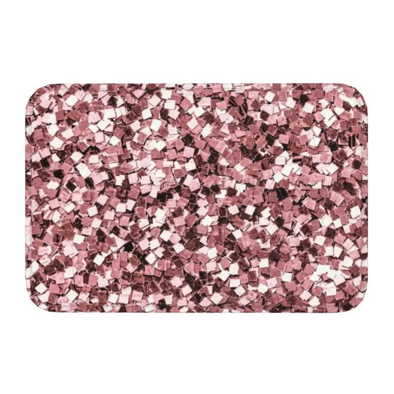 Sequins Glitter Sparkle Doormat Non-Slip Entrance Bath Kitchen Floor Door Mat Crystal Rhinestone Garage Rug Carpet Footpad