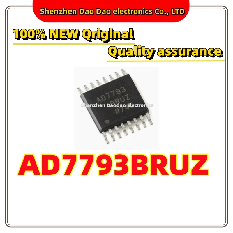 

AD7793BRUZ-REEL TSSOP-16 24-bit analog-to-digital Converter (ADC) chip IC is new and original