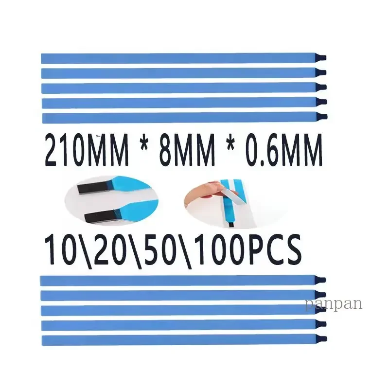 10/20/50/100pcs New Version White Pull Tabs Stretch Release Adhesive Strips for LCD Screen with Handle without Tabs