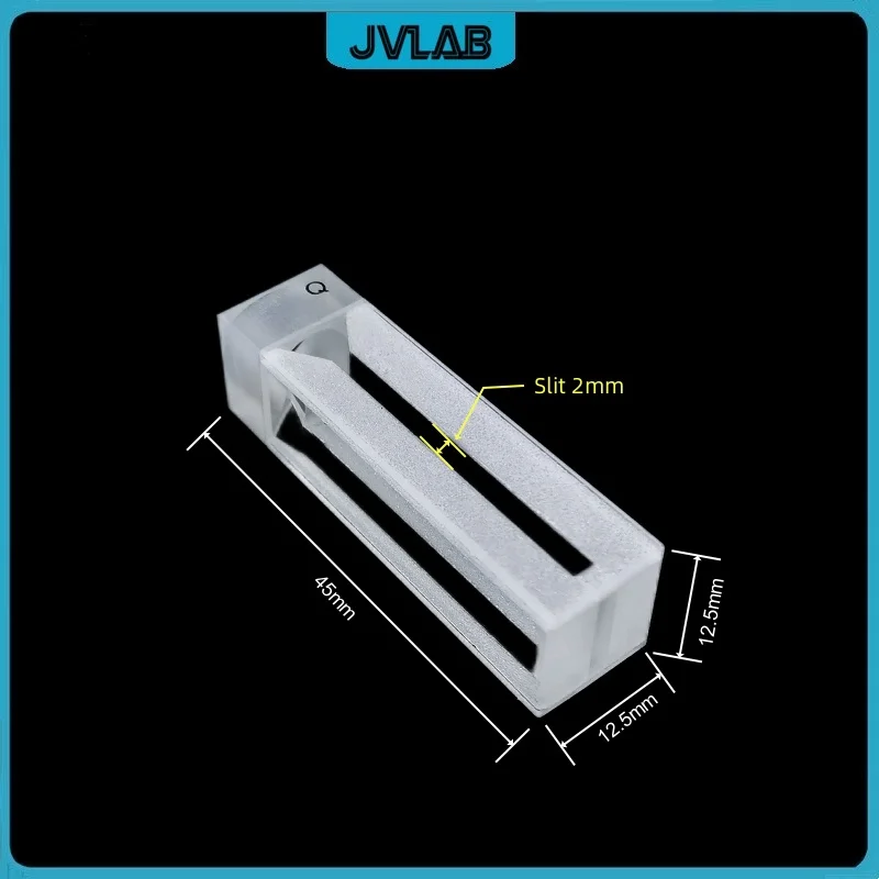 Imagem -04 - Micro Quartz Cuvette Slit Fluorescente Células de Absorção Tecnologia de Sinterização Sides Clear mm 700 ul Ptfe ea