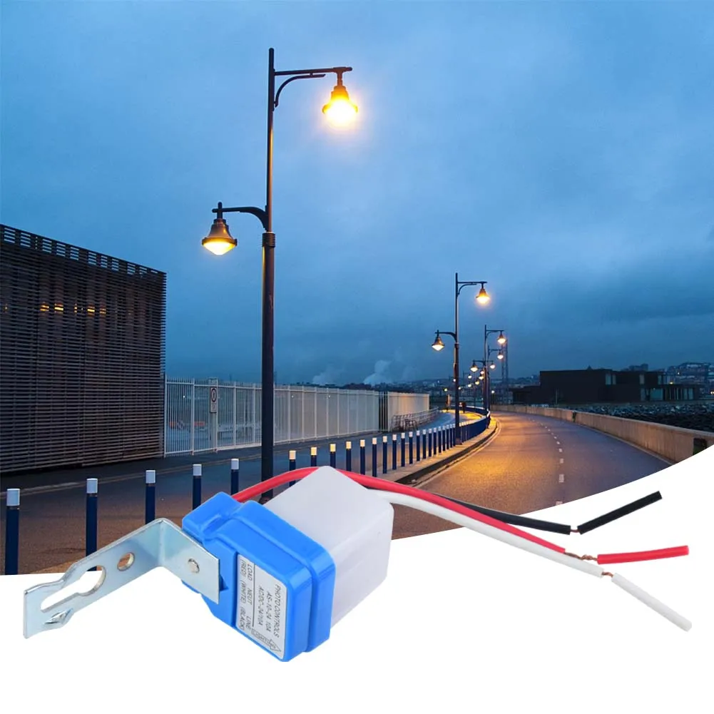Outdoor Light Control Switch Auto On/Off Automatic Street Light Control Sensor Widely Used AC 12V/24V/110V/220V 10A