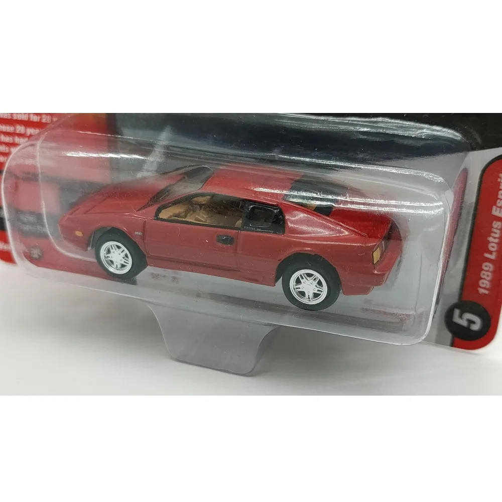 Johnny Lightning 1/64 JL A5 1989 Lotus Esprit Red Die-cast Alloy Car Model Gold Classic Collection