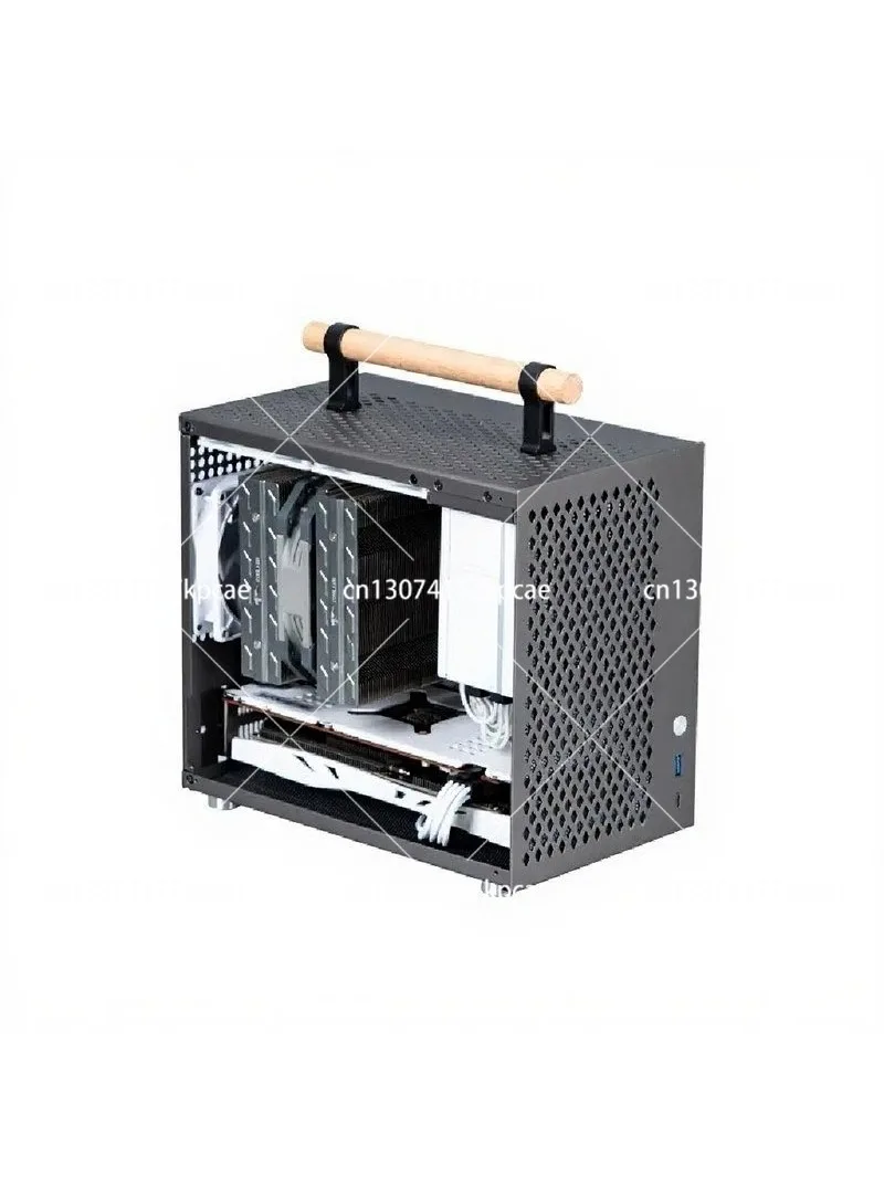 All Aluminum Mini Compact Portable  Host SFX Desktop Computer Plug-inSmall Chassis