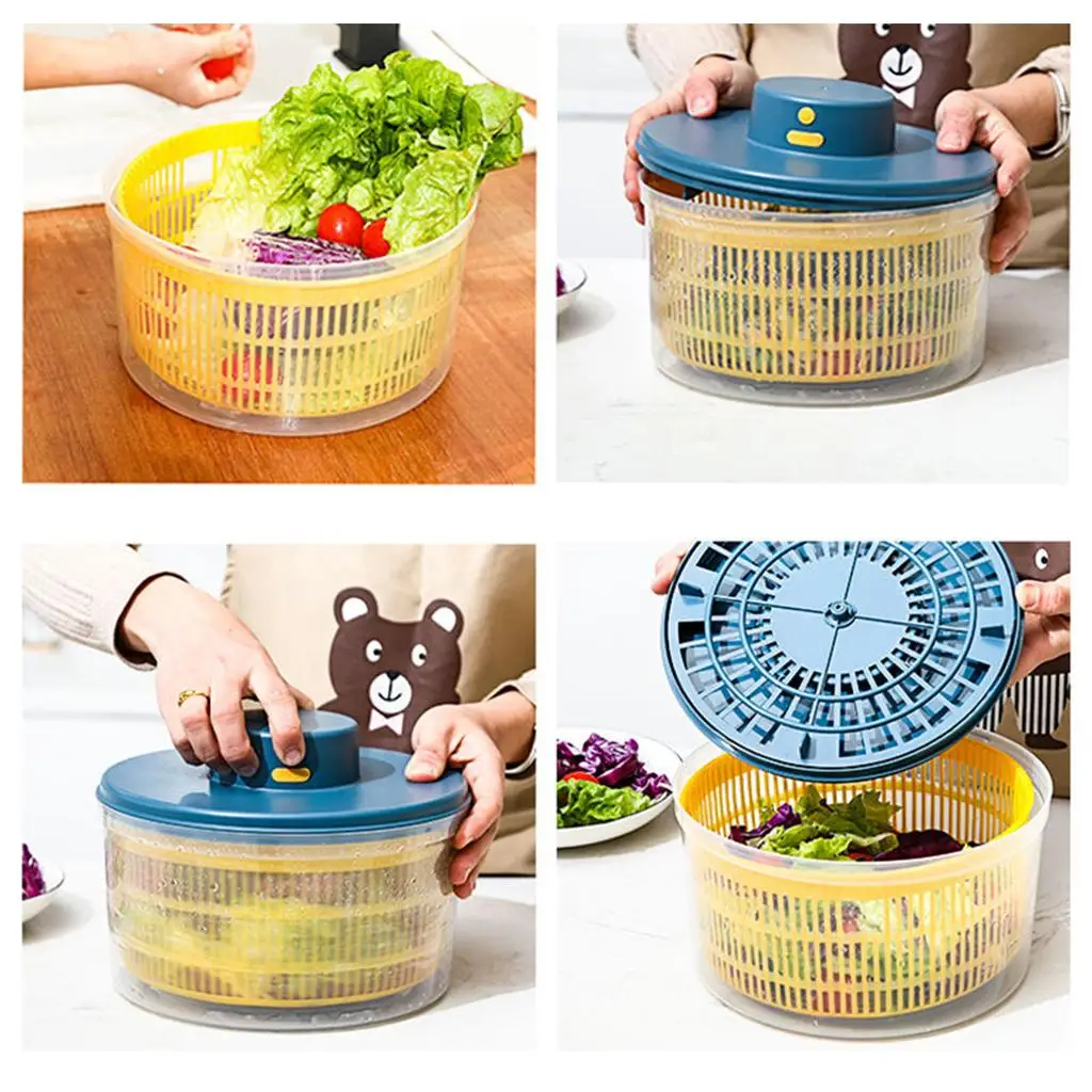 Large Efficient Multifunctional Electric Salad Rechargeable Lettuce Dryer Quick