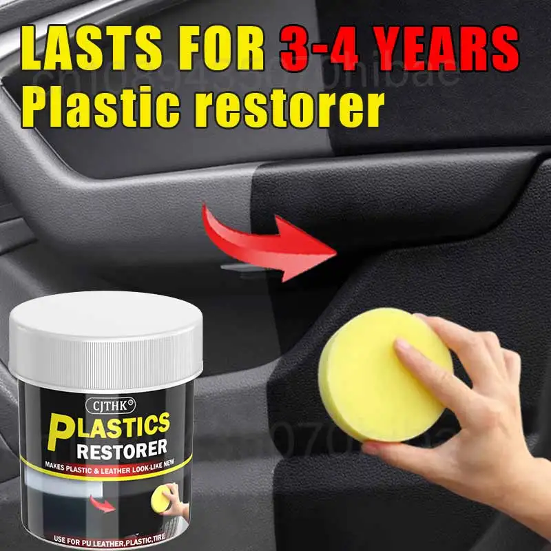 150g Car Plastic Restorer Back To Black Gloss Car Cleaning Products Plastic Leather Restore Auto Polish Repair Coating Renovator