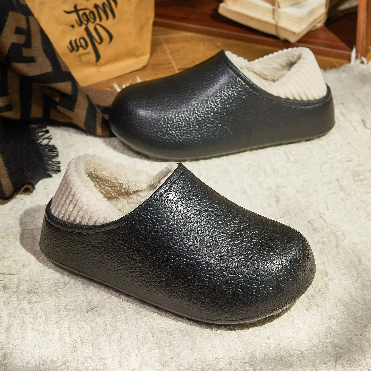 أحذية شتوية جديدة سهلة الارتداء من مادة EVA للرجال والنساء، أحذية عامة غير رسمية برأس كبير، نعال سميكة خفيفة الوزن، جميعها ترتدي أحذية المطر #3