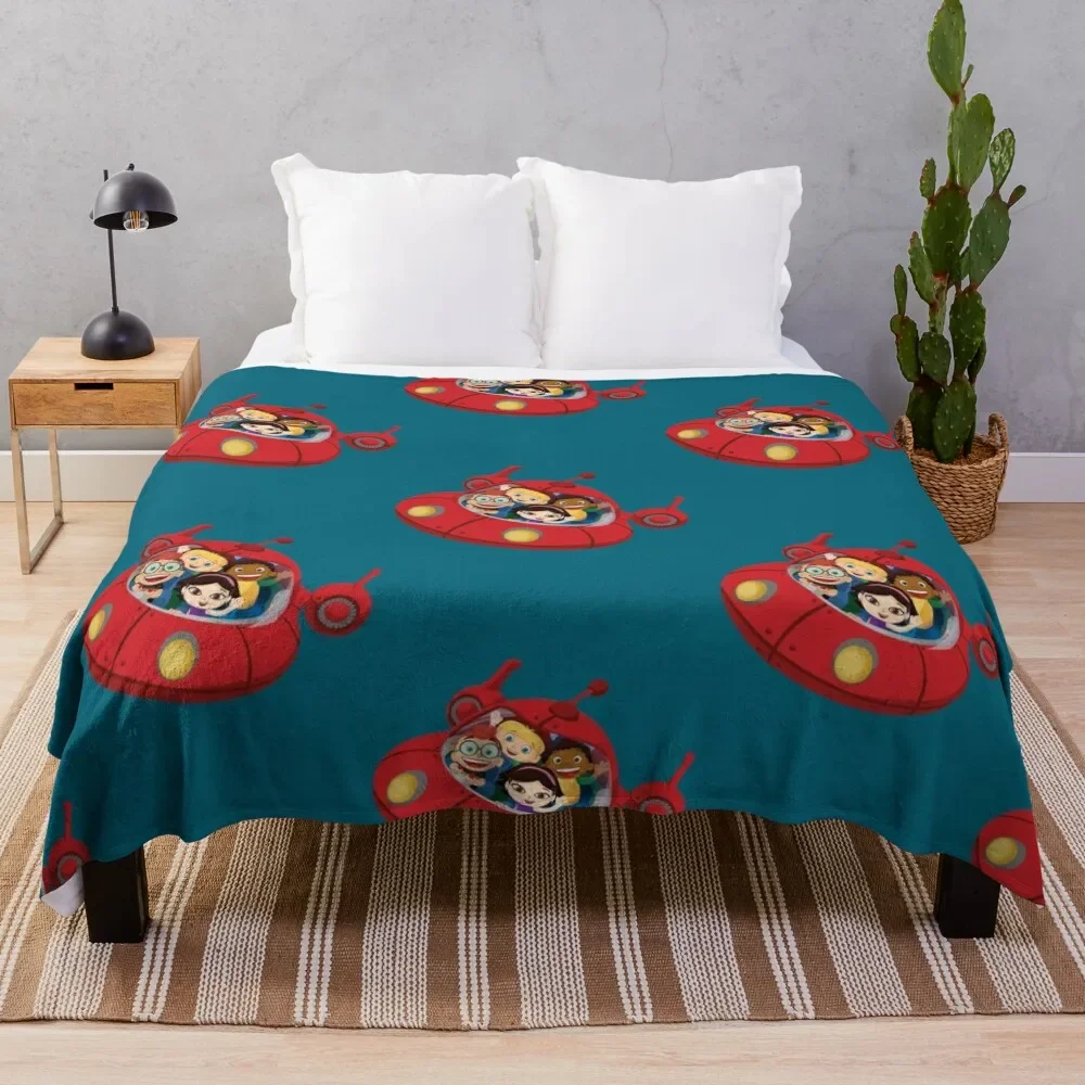 

Funny little einsteins Throw Blanket Large Plaid on the sofa Kid'S Sofa Blankets For Sofa Thin Plaid Blankets