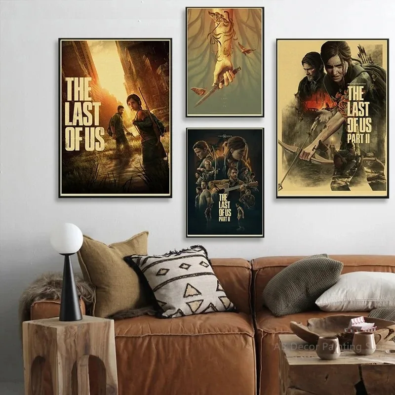 لعبة ساخنة The Last of Us الجمالية قماش اللوحة الملصقات والمطبوعات صور فنية للجدران غرفة الديكور هدايا متعصب