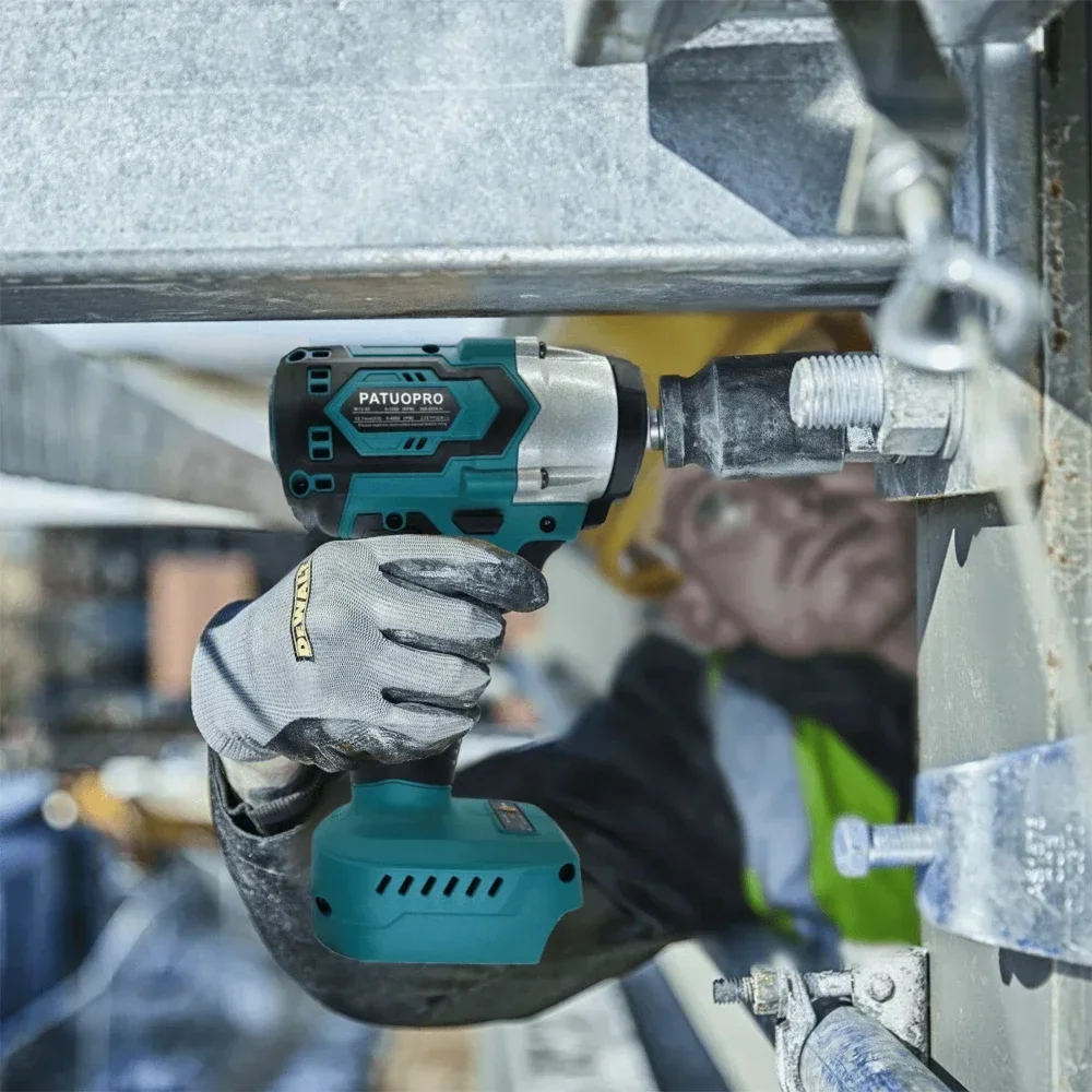 Imagem -06 - Chave de Impacto sem Escova Polegada Chave Elétrica Recarregável sem Fio Ferramenta Elétrica Doméstica para Makita 18v Bateria sem Bateria 500n.m