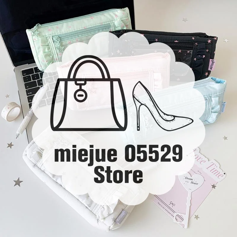Transparent Window Pencil Case Large Capacity Badge Display Multifunctional Stationery Storage Pouch