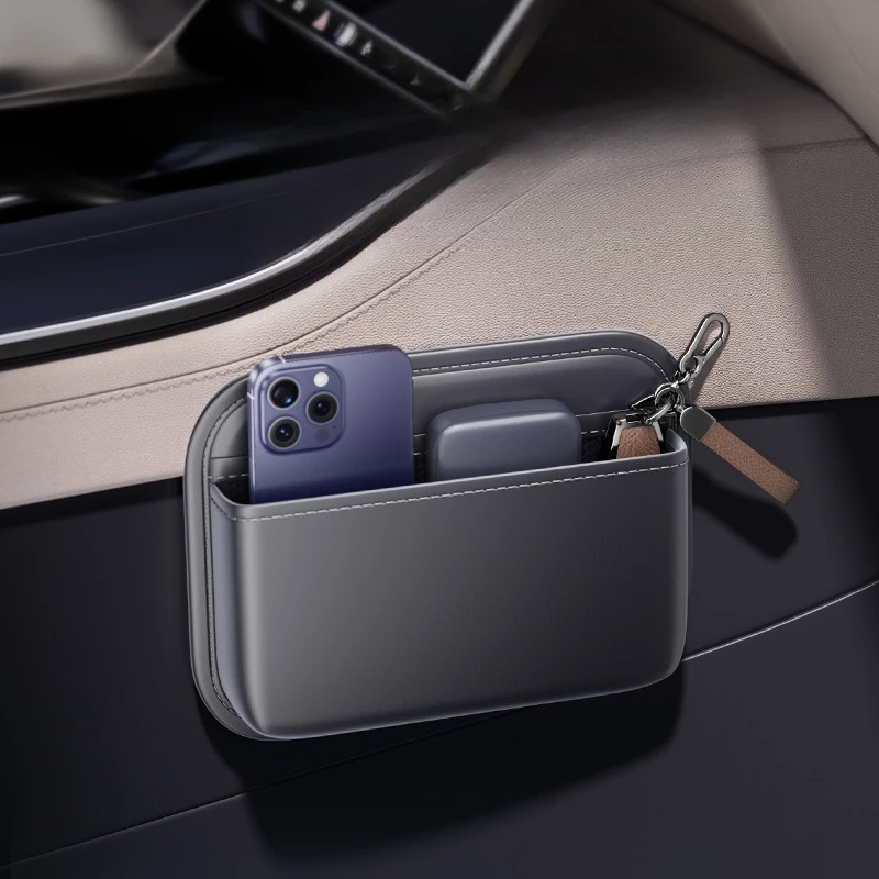 Car Storage Bag, Sticky Main and Passenger Center Console Storage Box, Car Multi-function Seat Seam Storage Bag