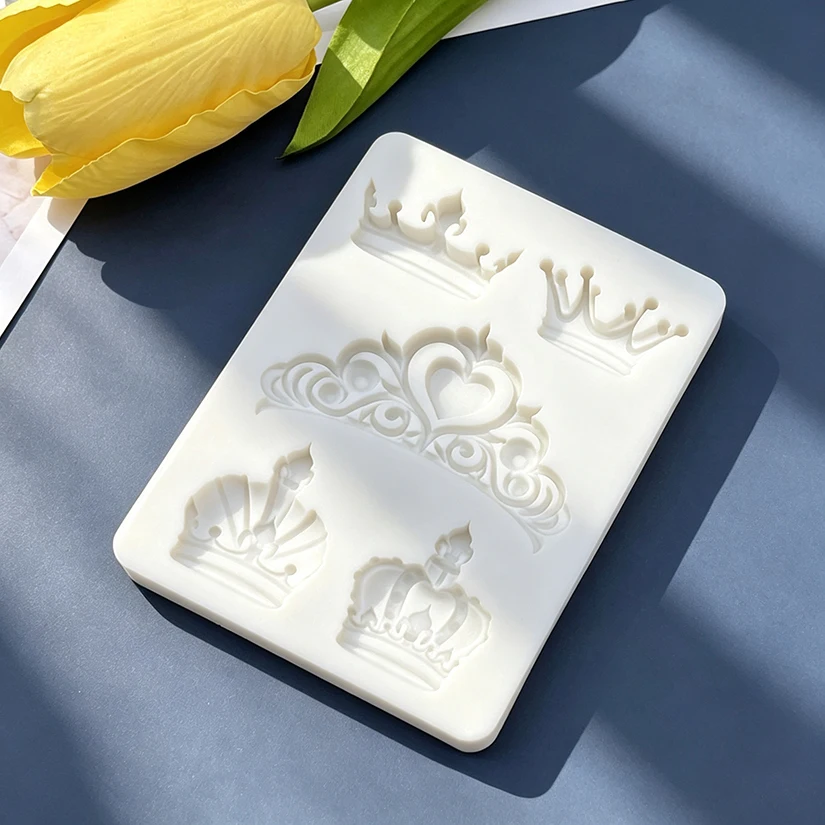 Crown Silicone Mold Sugarcraft Chocolate Cupcake Baking Mold Fondant Cake Decorating Tools