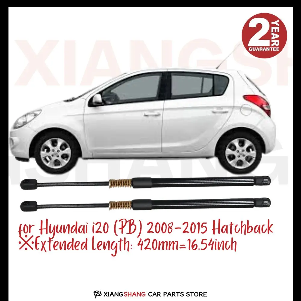 

2 шт. амортизаторов задней двери багажника для Hyundai i20 (PB) хэтчбек 2008-2015 с пружиной, газовые упоры для багажника