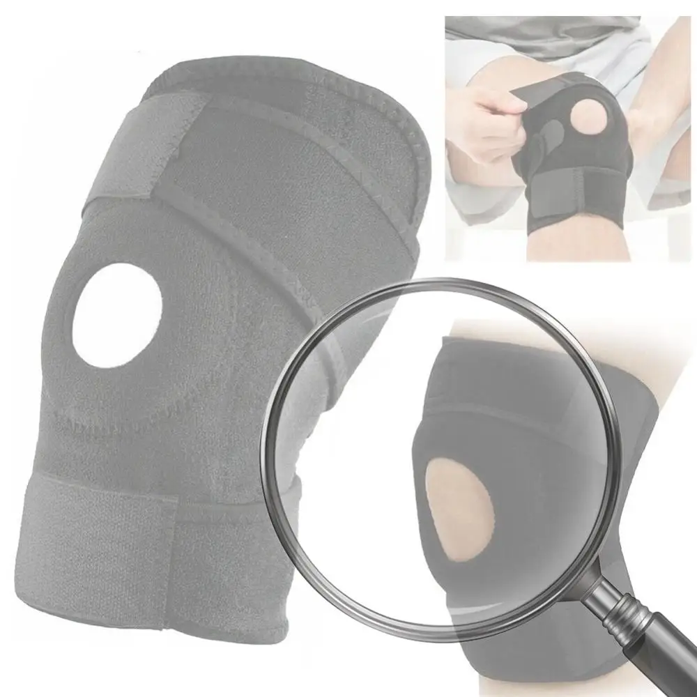 

Ортопедический бандаж для колена с регулируемой застежкой, компрессионный наколенник для облегчения боли при травмах, для мужчин и женщин