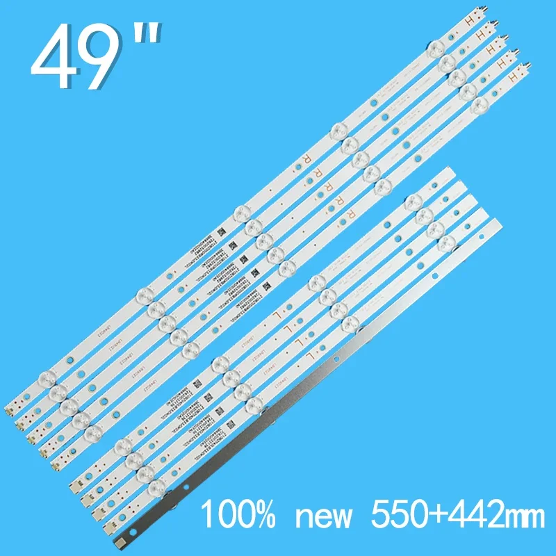 LED backlight strip for 49PUS6412 49PUS6803 49PUT6162 LB49021 LB49023 V1_00 V0 3A6560010EA0 3A6560000EA0 3A6560010EA